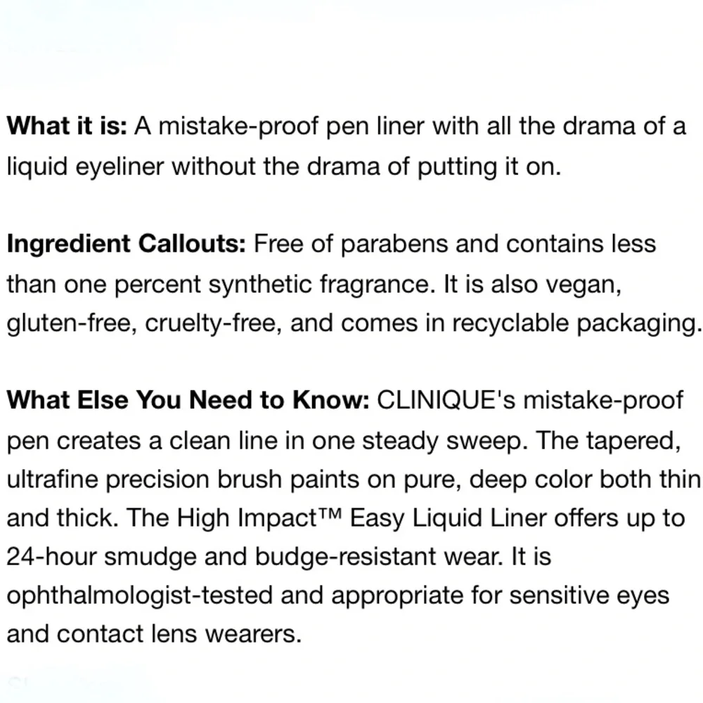 CLINIQUE High Impact Easy Liquid Liner